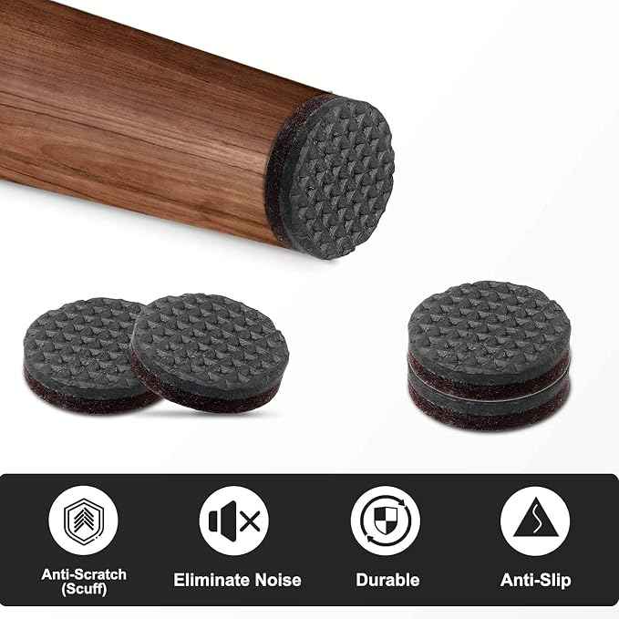 Yelanon Non Slip Furniture Pads -38 pcs" Furniture Grippers Hardwood Floors