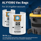 3 Pack Shop Vac 10-14 Gallon Bags. ALYYDBG Type F 90662 9066200 9066233 - Image 2