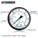 MEANLIN MEASURE 1/4" NPT 0-60Psi Swimming Pool Water Pressure Gauge 2" FACE DIAL - Image 4