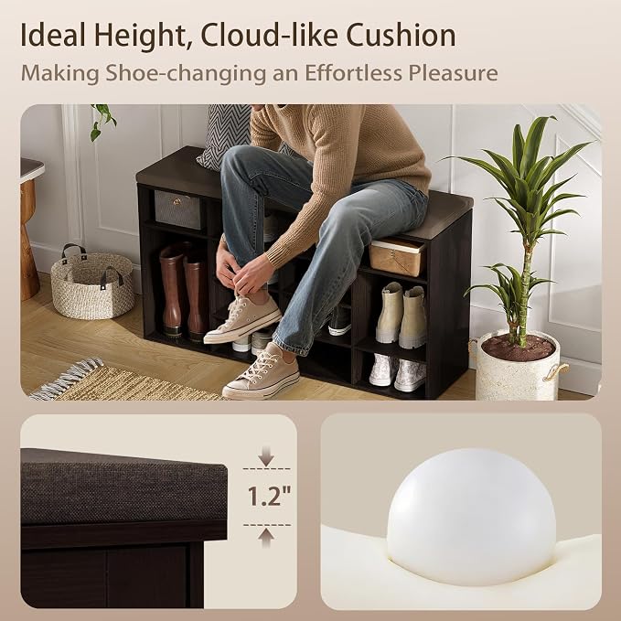 DINZI LVJ Shoe Storage Bench - Image 9