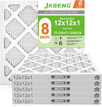 12x12x1 AC Furnace Air Filters, MERV 8 Dust Defense, JASENG MPR 600 Pleated by NewFilter