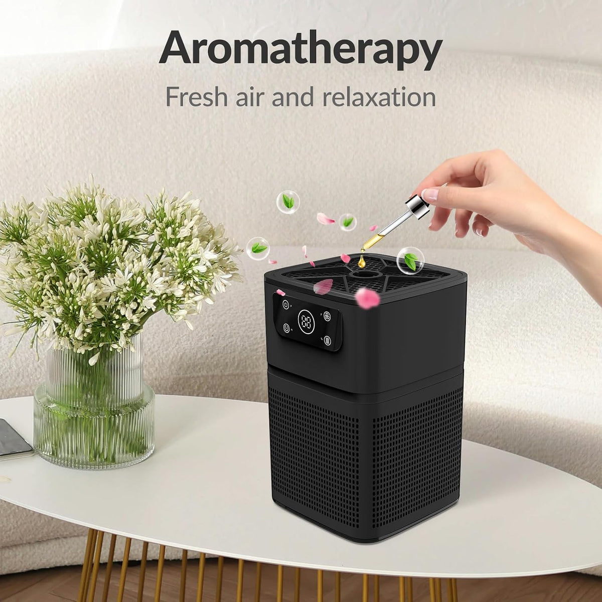 Air Purifiers for Bedroom Home, FETIONS Small Air Purifier