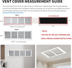 24x8 Return Air Grille, Air Return Vent Cover, Flat Vent Cover, Rejillas De - Image 4