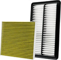 2Pcs Cabin Engine Air Filter Kits JM802 JM1722 Fits by Capume