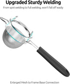 U-Taste Small Fine Mesh Strainer: 18/8 Stainless Steel 3.35in 30 Mesh Kitchen - Image 7