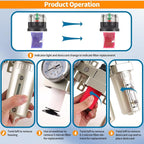 3/4" NPT Industrial Grade 3 Stage Air Compressor Drying System, 0-240 PSI - Image 8