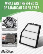 2-Pack Engine Air Filter Fits for Nissan Altima 2.5L ENGINE ONLY 2019-2025 - Image 3
