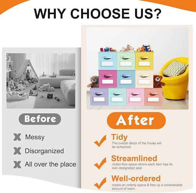 10 Pcs Fabric Storage Cubes