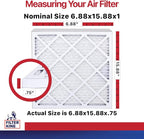 Filter King 6.88x15.88x1 Air Filter | 6-PACK | MERV 11 HVAC Pleated A/C Furnace - Image 2