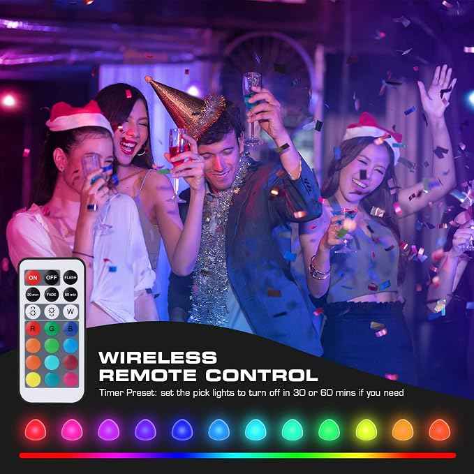 EverBrite Tap Light, LED Puck Lights, Wireless Push Lights, Remote Controlled