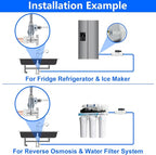 Refrigerator Water Line Kit Connection and 1/4 Compression Ice Maker - Image 7