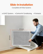 VEVOR 20x25x1 inch Electrostatic Air Filter, AC/HVAC Furnace Filter Washable & - Image 4