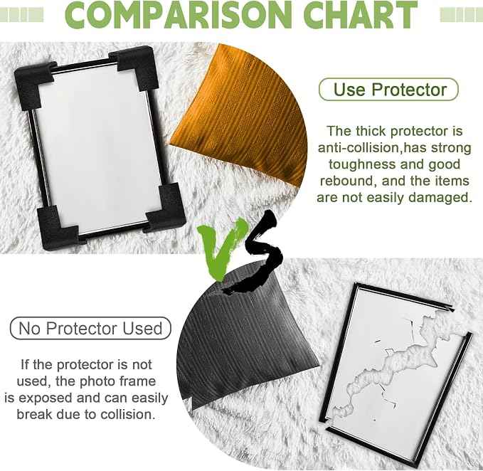 48 Pcs Foam Corner Protectors for Shipping, L-Shaped Edge Guards for TV Moving