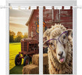 Farm Sheep Bedroom Curtains 72 Inch Length, Window Curtains Tab Top, Farmhouse by Unknown