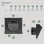 Vent Systems 4" Inch Exhaust Vent Cover - Image 2