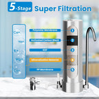 Vortopt F7 304 Stainless Steel Countertop Water Filter System
