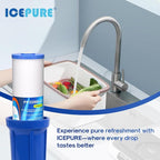 ICEPURE 5 Micron 20" x 4.5" Whole House Sediment and Carbon Water Filter - Image 9