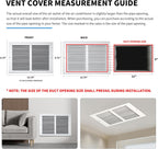 12x8 Vent Cover(Duct Opening Size),Air Return Vent Cover,Flat Vent