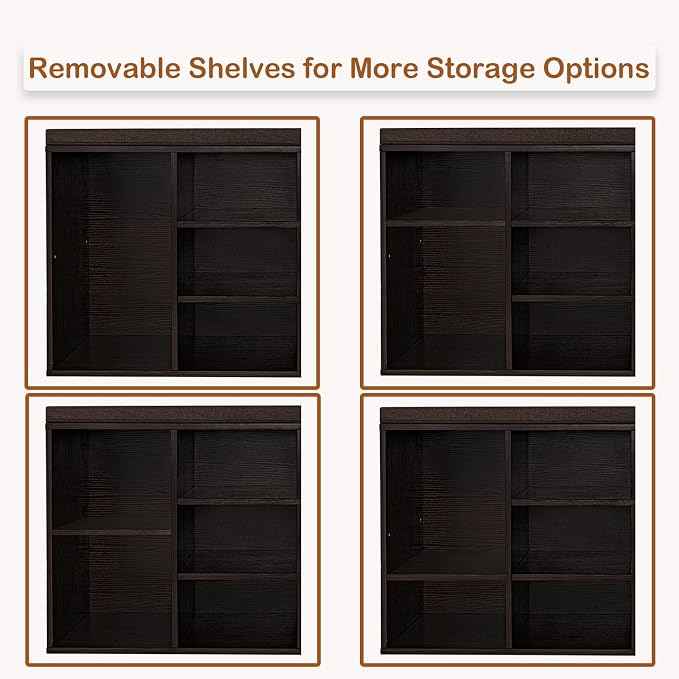 DINZI LVJ Shoe Bench, 9 Cubbies Shoe Organizer