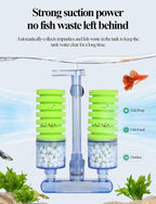 UPETTOOLS Aquarium Biochemical Sponge Filter（M）, Ultra Quite Aquarium Air Pump - Image 2