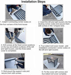 Aluminum Air Conditioner Fence Set of 2, Louvered Outdoor AC Unit Cover - Image 6