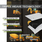 Kids Construction Window Curtains, Construction Machinery Equipment Mode of - Image 7