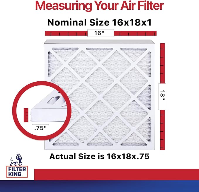 Filter King 16x18x1 Air Filter | 4-PACK | MERV 11 HVAC Pleated A/C Furnace - Image 2