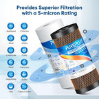 PUREPLUS 5 Micron 4.5" x 10" Whole House Water Filter Combo Kit - Image 4