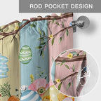 Easter Curtain Valances for Windows, Kitchen Valance Window Treatment, Spring - Image 5