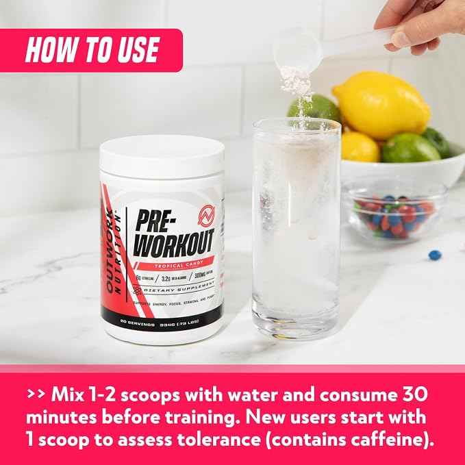 Outwork Nutrition Preworkout for Men & Women
