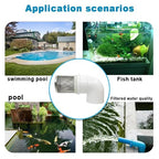 DN15 inch stainless steel filter cover connected to 90 degree elbow 1/2" PVC - Image 6
