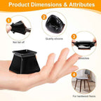 CHUNZEXI 32 Pack Square Chair Leg Floor Protectors
