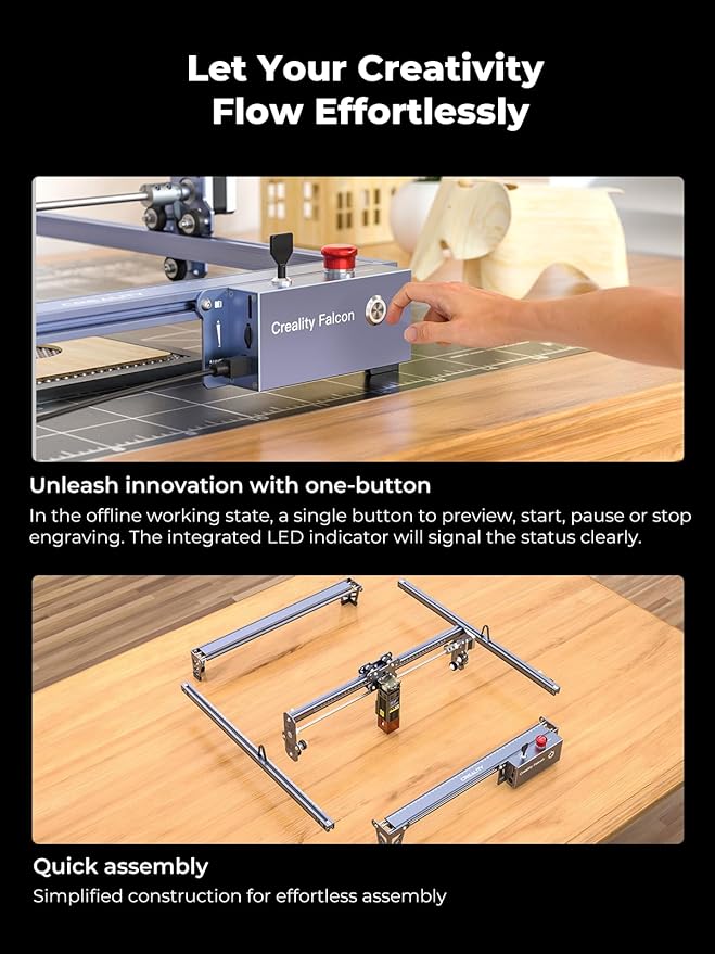Creality 72000mW Output Power Laser Engraver, Falcon Pro 10W - Image 3