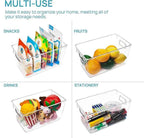 Vtopmart Clear Plastic Storage Bins, Countertops, Freezer Organization and
