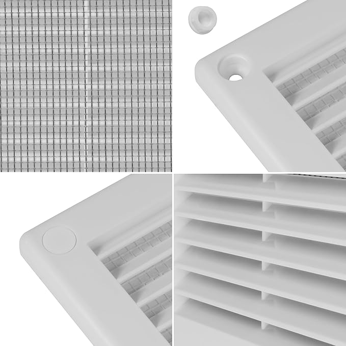 Repa Market 6 x 6 Inch White Square Air Vent Cover - Image 7