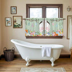 Easter Kitchen Tier Curtains 24 Inch Long 2 Panel Set, Rod Pocket Cafe Small - Image 5