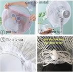 2 Pack-18" Fan Safety Protection Cover, Kid Children Finger Protect Fan Net - Image 6