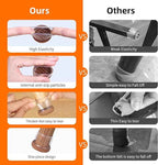 Ezprotekt 24 Pcs Clear Chair Leg Floor Protectors