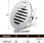 Zonon 18 Pcs Stainless Steel Soffit Vents 4 Inch Round Dryer Vent Cover - Image 2