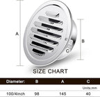 Zonon 36 Pcs Stainless Steel Soffit Vents 4 Inch Round Dryer Vent Cover - Image 2