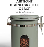 Veken Coffee Canister with Window, Airtight Stainless Steel Kitchen Food - Image 4
