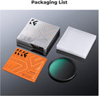 K&F CONCEPT 77mm Black Diffusion 1/4 Filter Mist Cinematic Effect Filter - Image 7