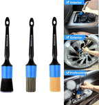 6pcs Car Detailing Brush Set-2pcs Boars Hair Car Detailing Brushes, Leather - Image 4