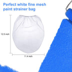 Boao 30 Pieces Paint Filter Strainer Bags White Fine Mesh Paint