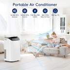 14000 BTU Portable Air Conditioners, Dehumidification, Sleep Mode - Image 2