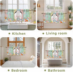 Easter Kitchen Tier Curtains 24 Inch Long 2 Panel Set, Rod Pocket Cafe Small - Image 8