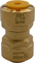 Supplying Demand SB1 7/8 Inch Quick Connect HVAC Brass Coupler Fitting by SupplyingDemand