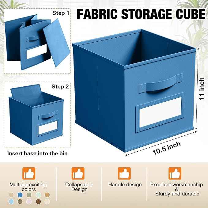 10 Pcs Fabric Storage Cubes