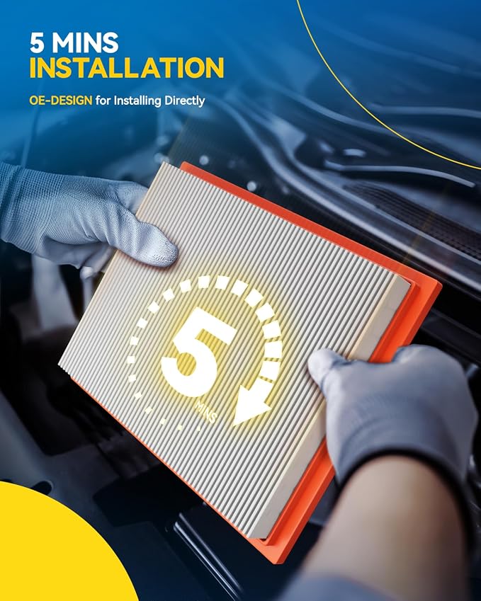 PHILTOP Engine Air Filter, CA12967 Compatible - Image 6