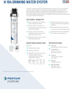 Pentair Everpure H-104 Drinking Water System, Includes Filter Head, Filter - Image 5